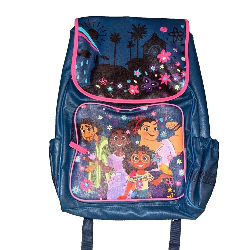Disney Encanto Blue Backpack Mirabel Girls Kids School Bag Madrigal Family New